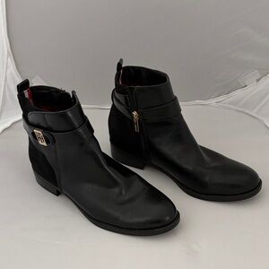 Tommy Hilfiger Black Ankle Boots